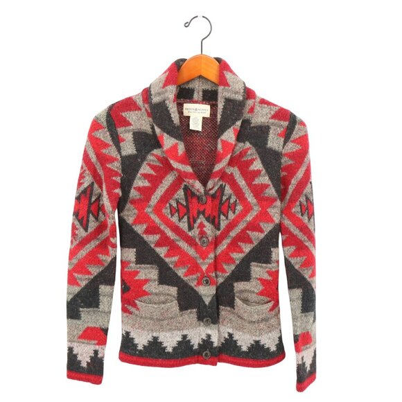Ralph Lauren Denim & Supply Southwest Aztec Print Cardigan Sweater XS - Picture 1 of 4